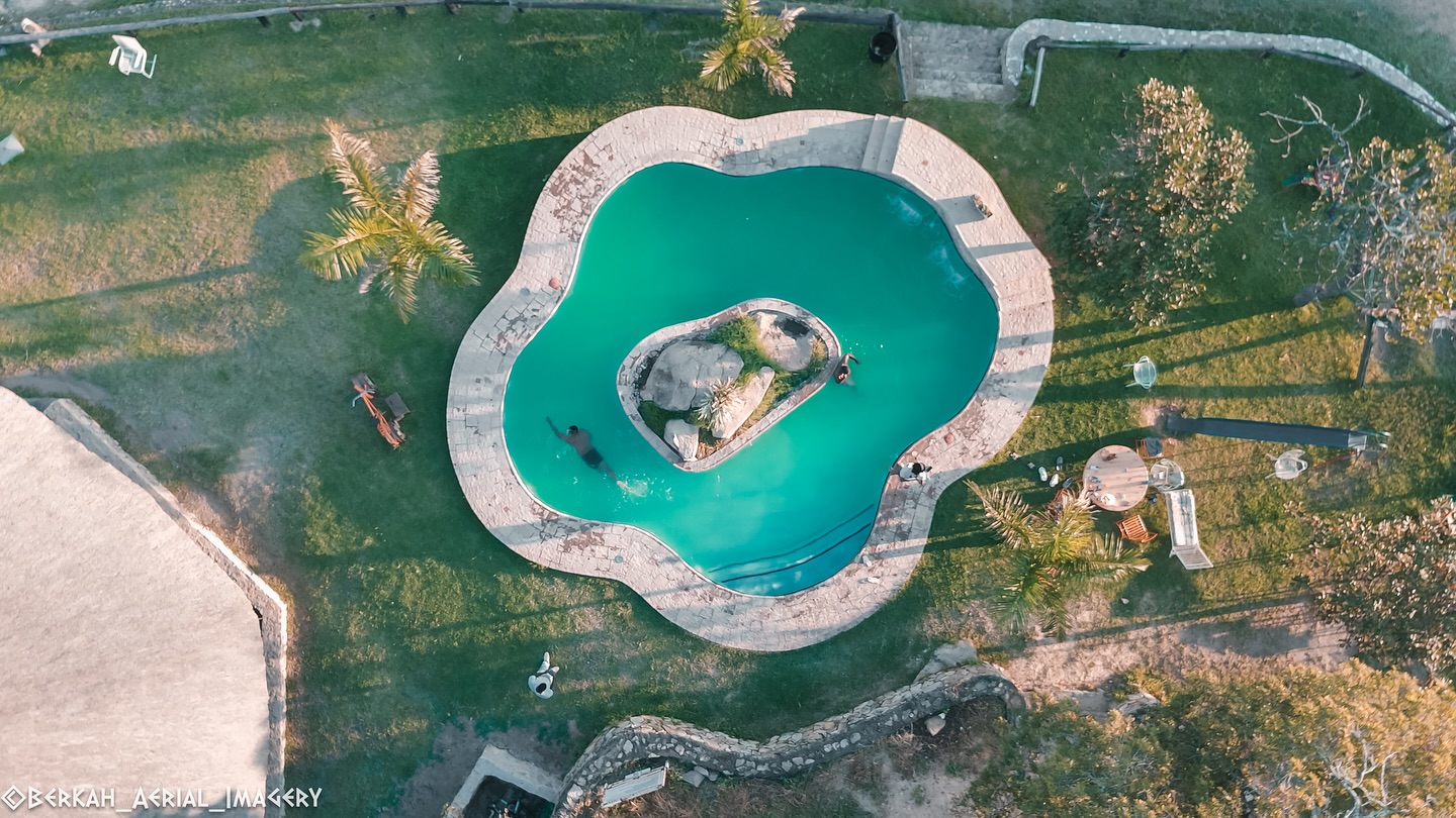Pakanaka pool from above