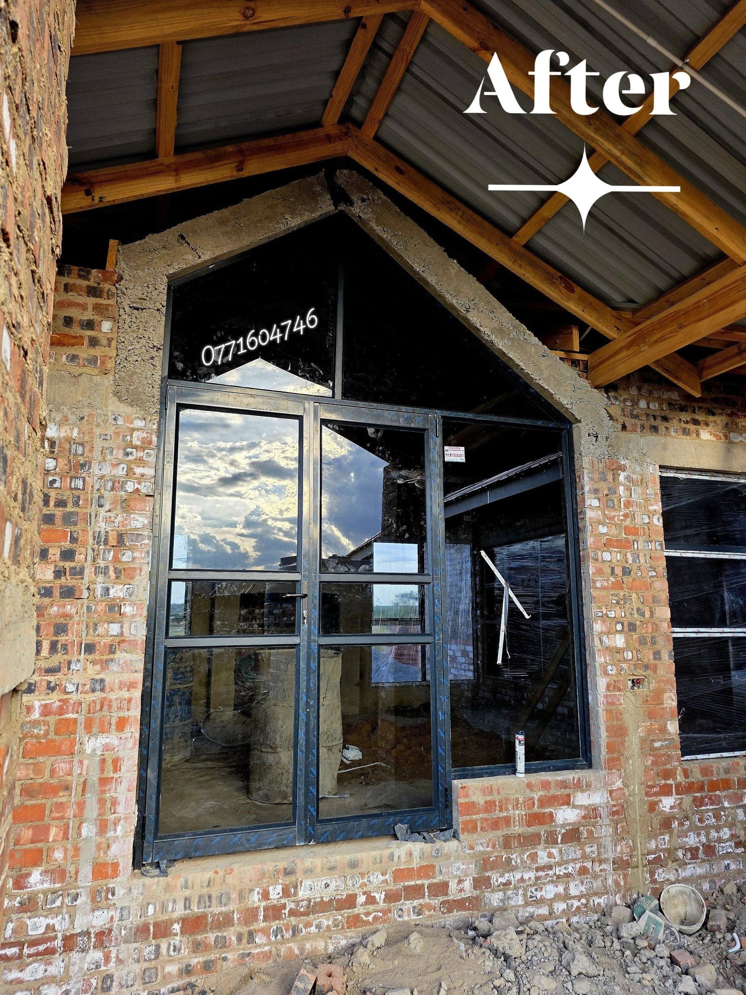 Completed Demish aluminium installation