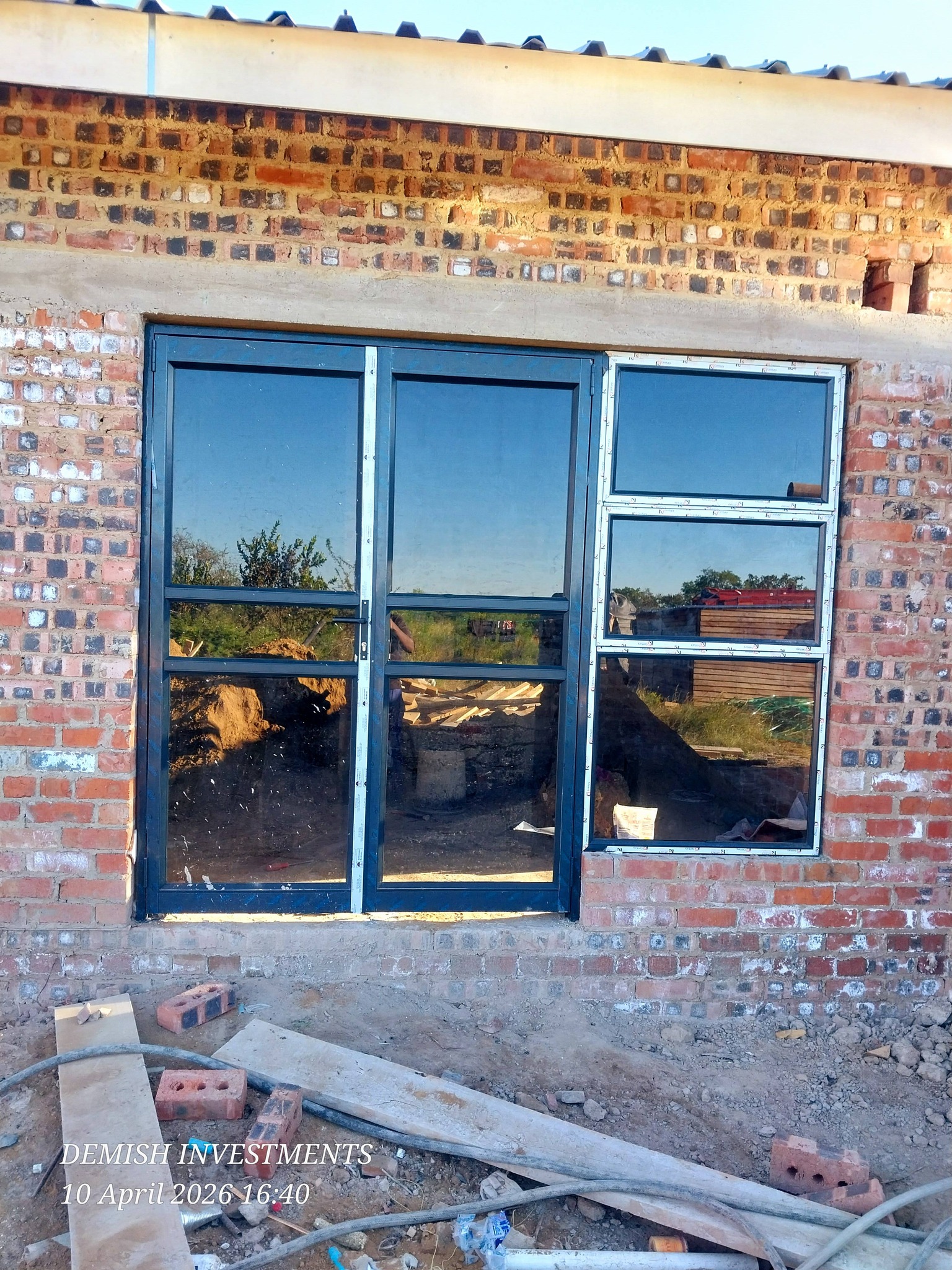 Aluminium window installation project